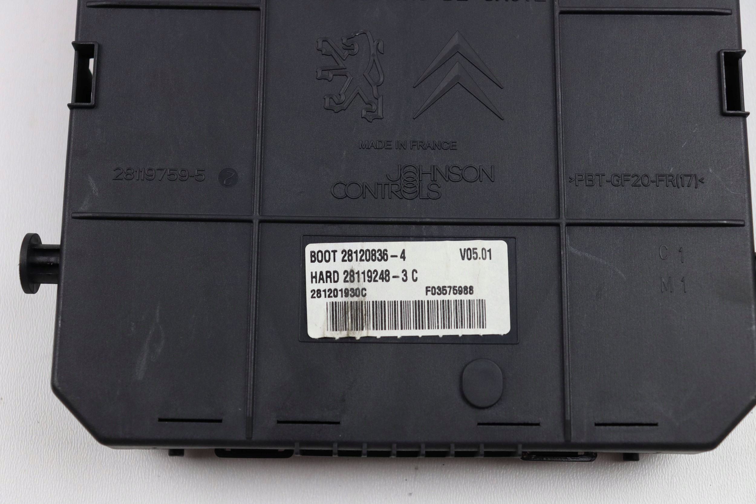 CITROEN PEUGEOT module control unit compartment BSI 9664059080 281201930C