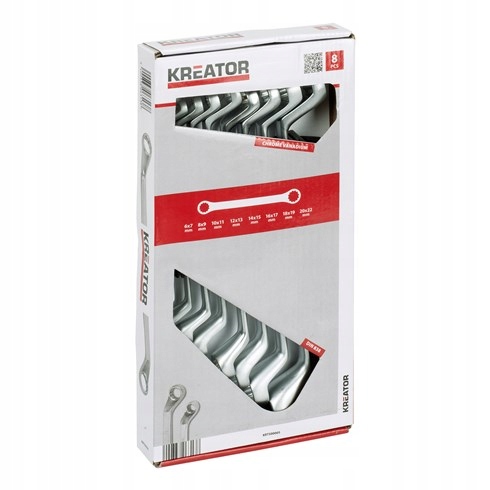 

Zestaw kluczy oczkowych 6-22mm 8 sztuk Kreator