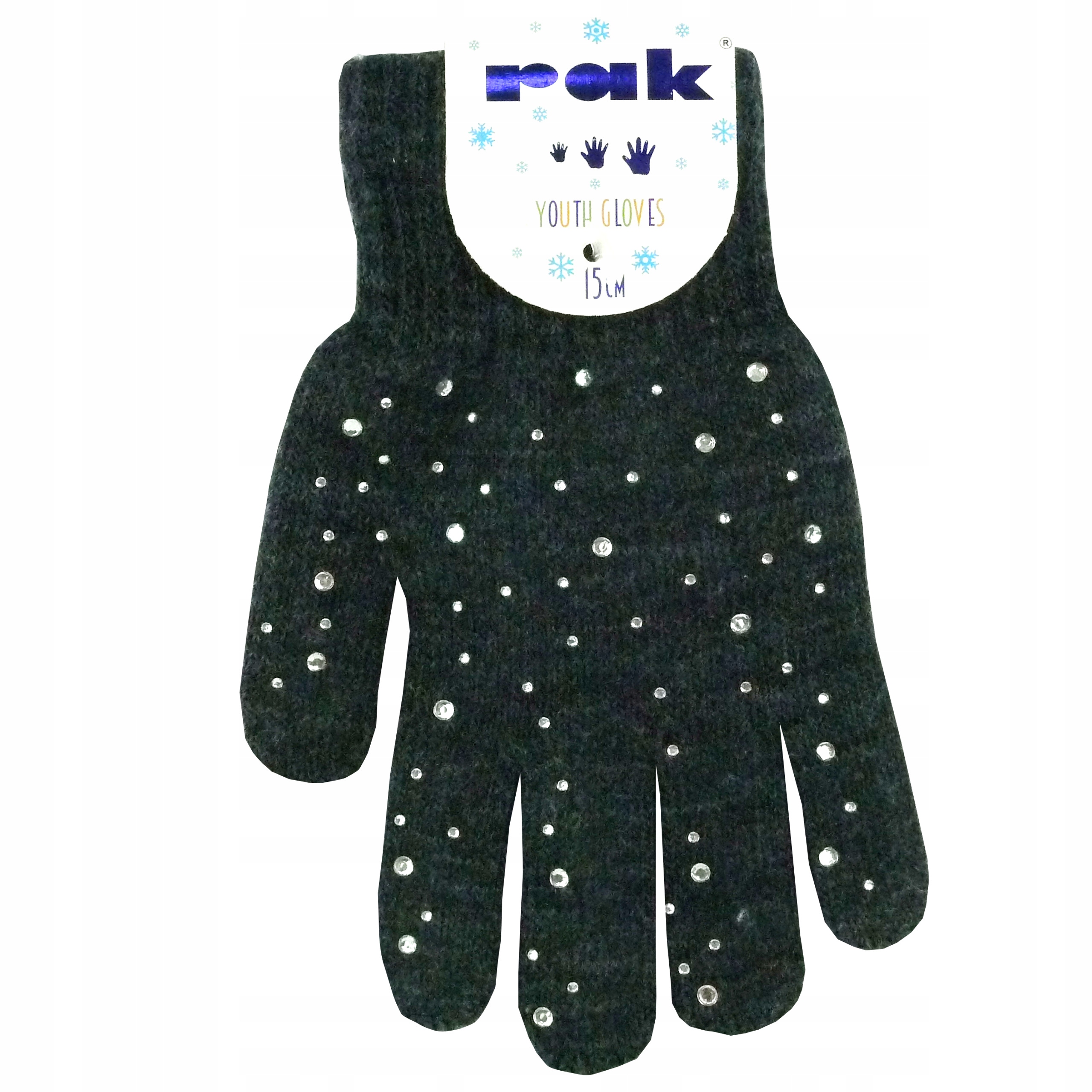 

Rękawiczki 5 Palcowe Z Puszkiem Cekiny 15 cm