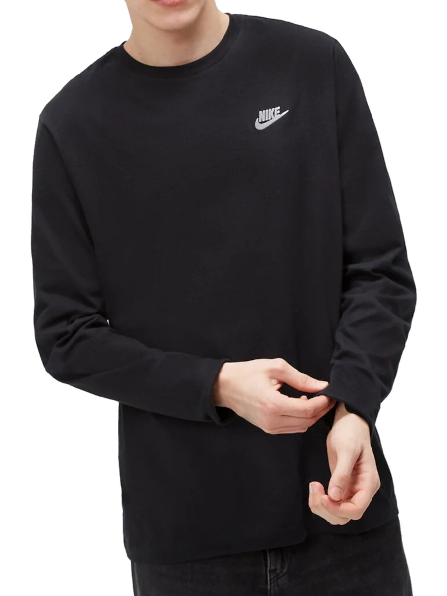 Pánské Tričko s dlouhým rukávem Nike AR5193-010, černé, bavlněné, velikost Xs