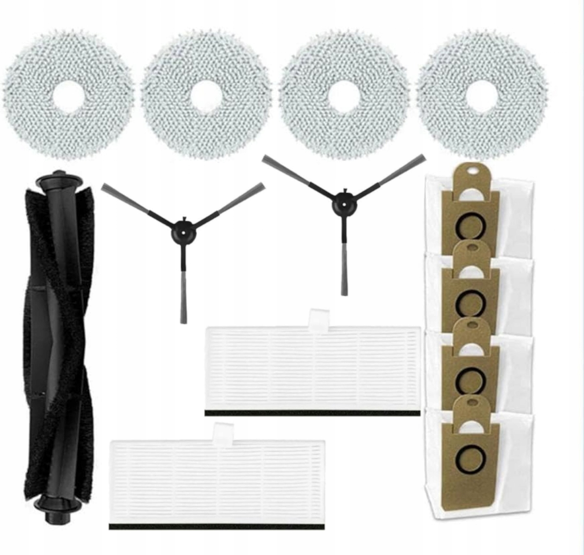 Zestaw szczotka główna boczne worki mopy filtry do Proscenic M9 M9 Pro