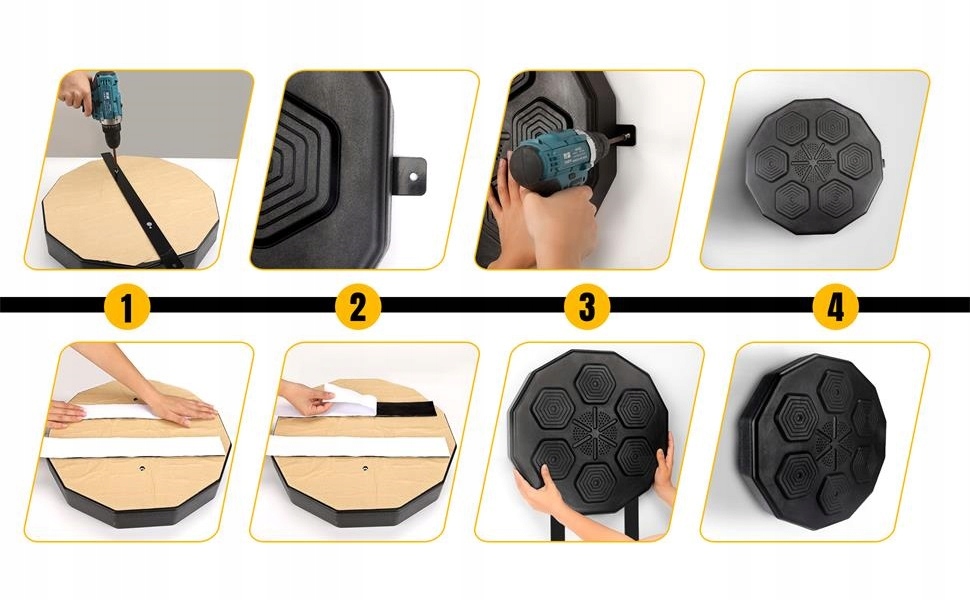 ELEKTRONICZNA TARCZA BOKSERSKA Z MUZYKI BLUETOOTH Model Boxing up