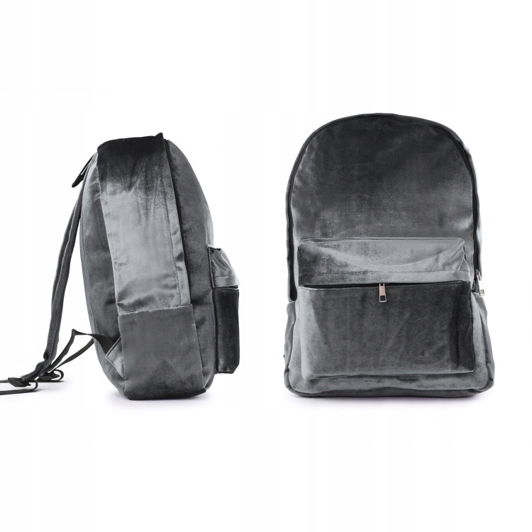 

Niesamowity. aksamitny plecak Velur - 42 cm