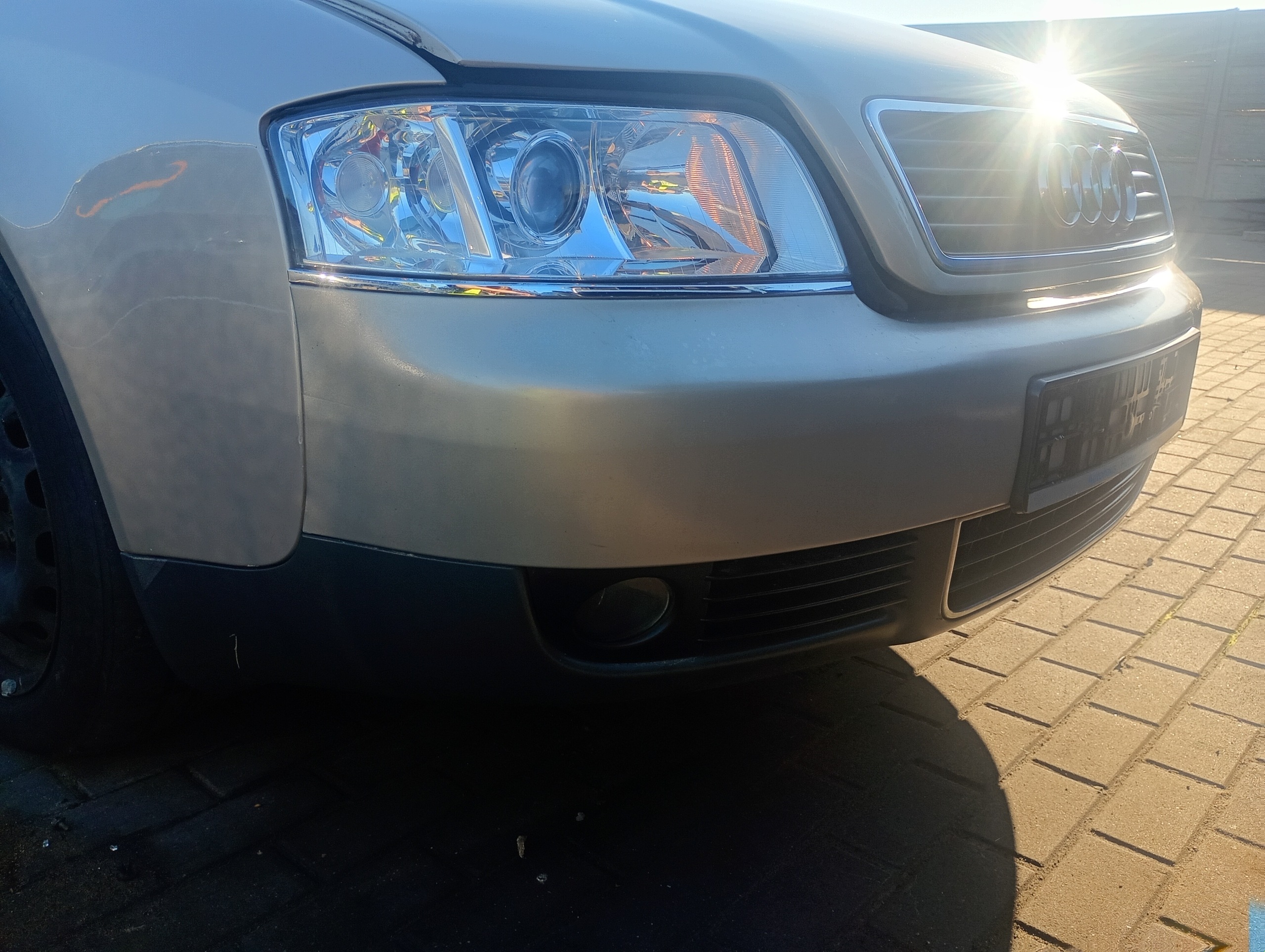 front bumper front Audi A6 C5 97-05 kod lakieru LY1T