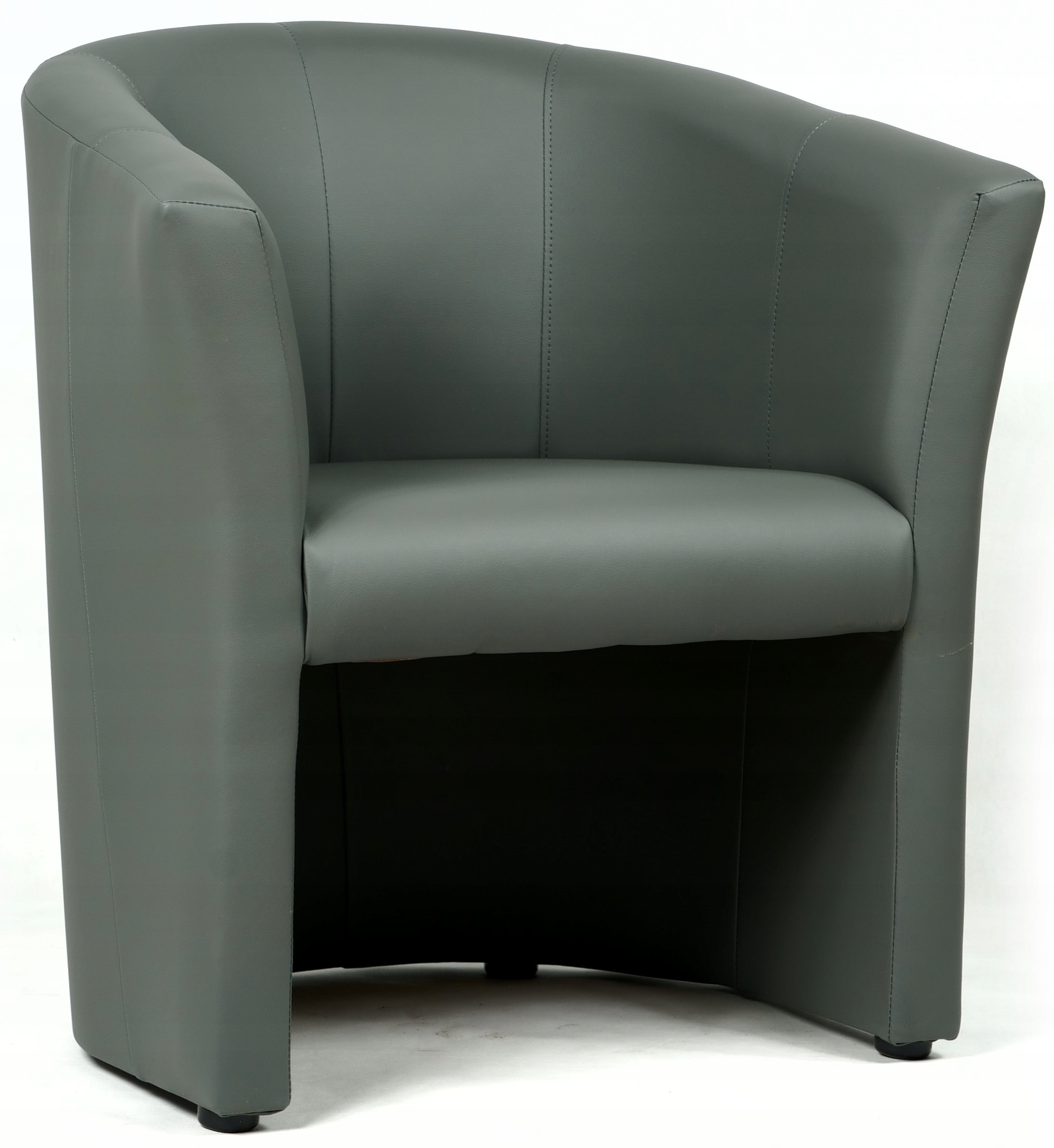 Křeslo do čekárny Kancelář kadeřníka Hotelu Salonu Cafe Ekokůže Šedá