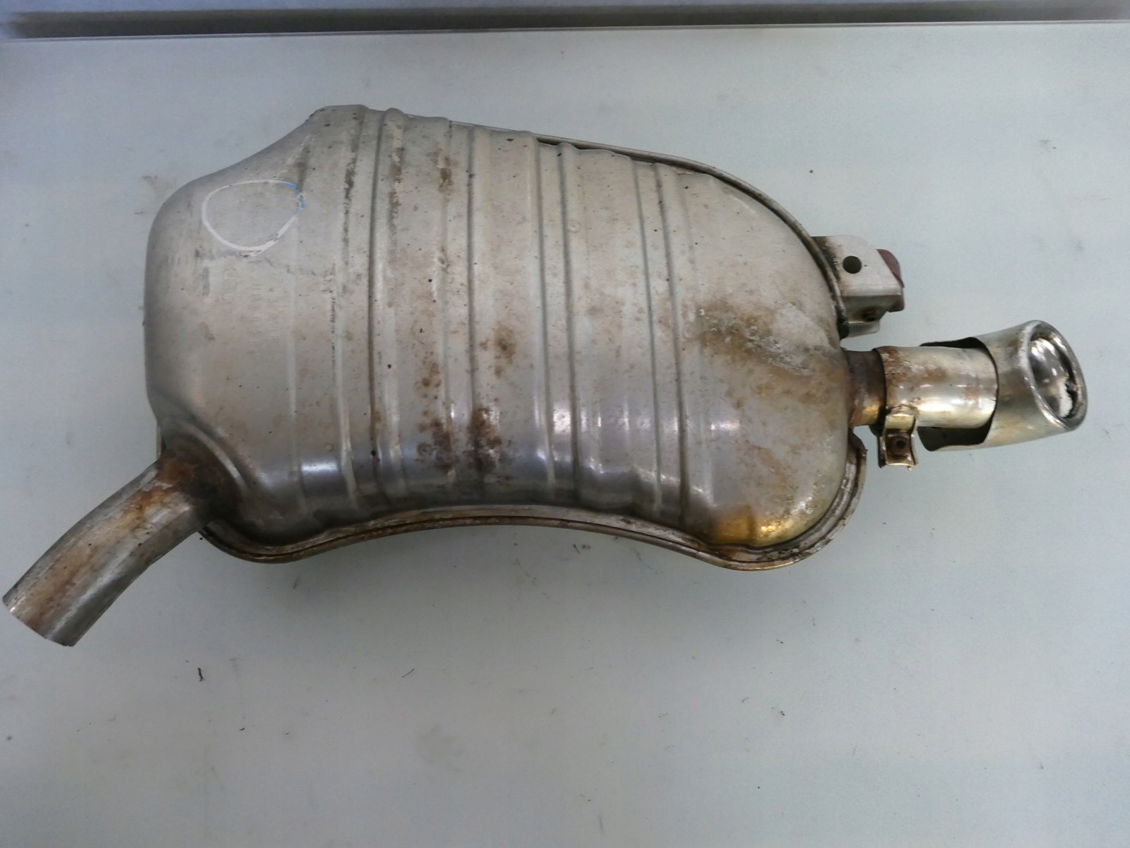 AUDI A8 D3 3.0 TDI silencer rear exhaust pipe left 4E0253611R