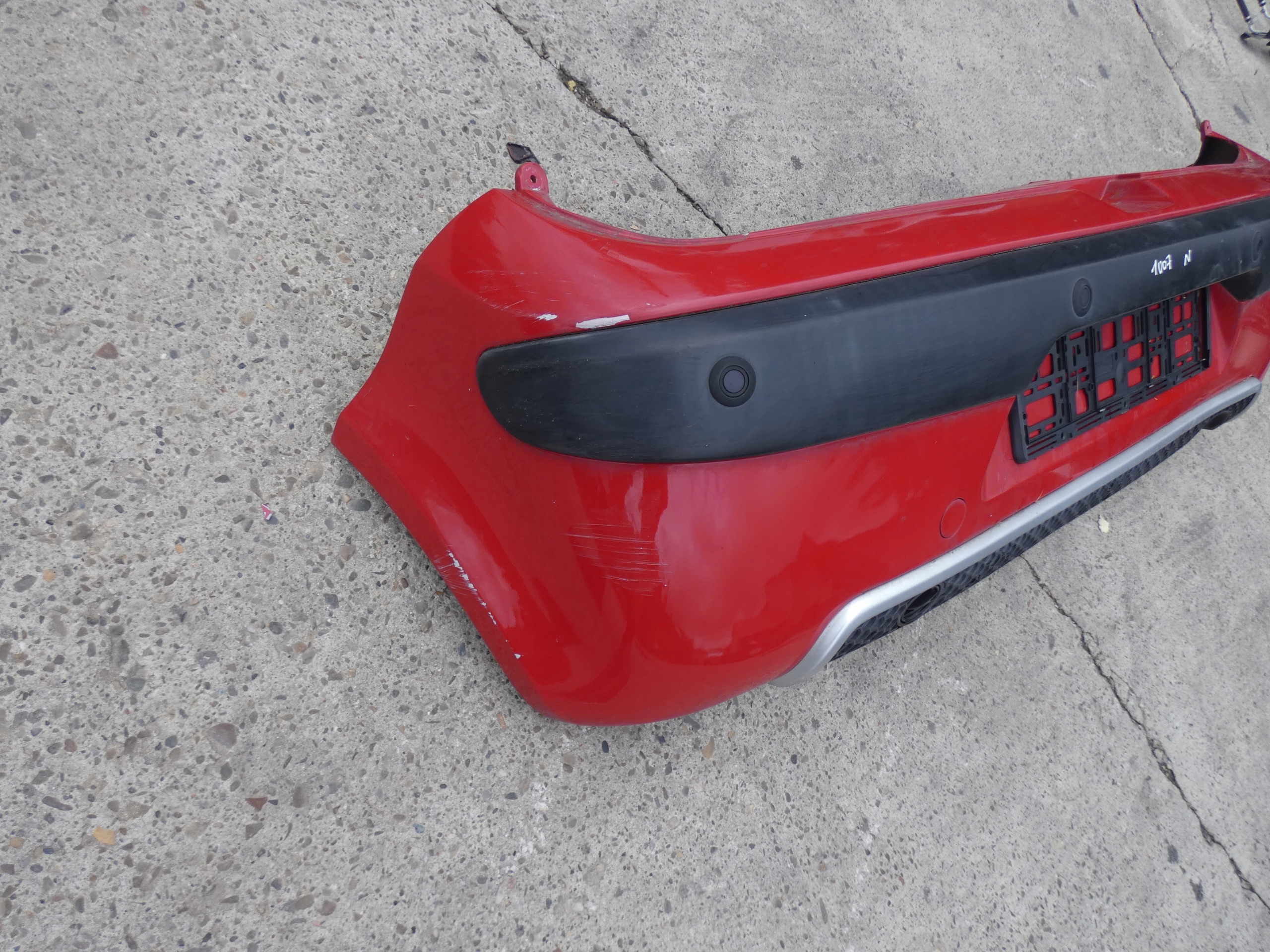 PEUGEOT 1007 complete bumper rear part PDC KKNB