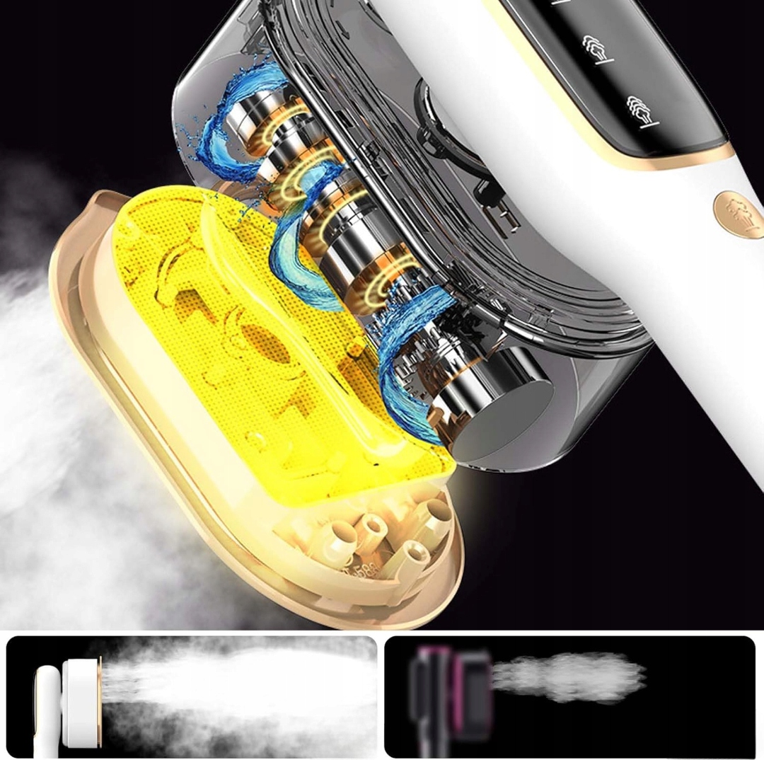 STEAMER 1000W Przenośna Parownica Do Ubrań 2w1 Zbiornik 100ml — miniatura 9