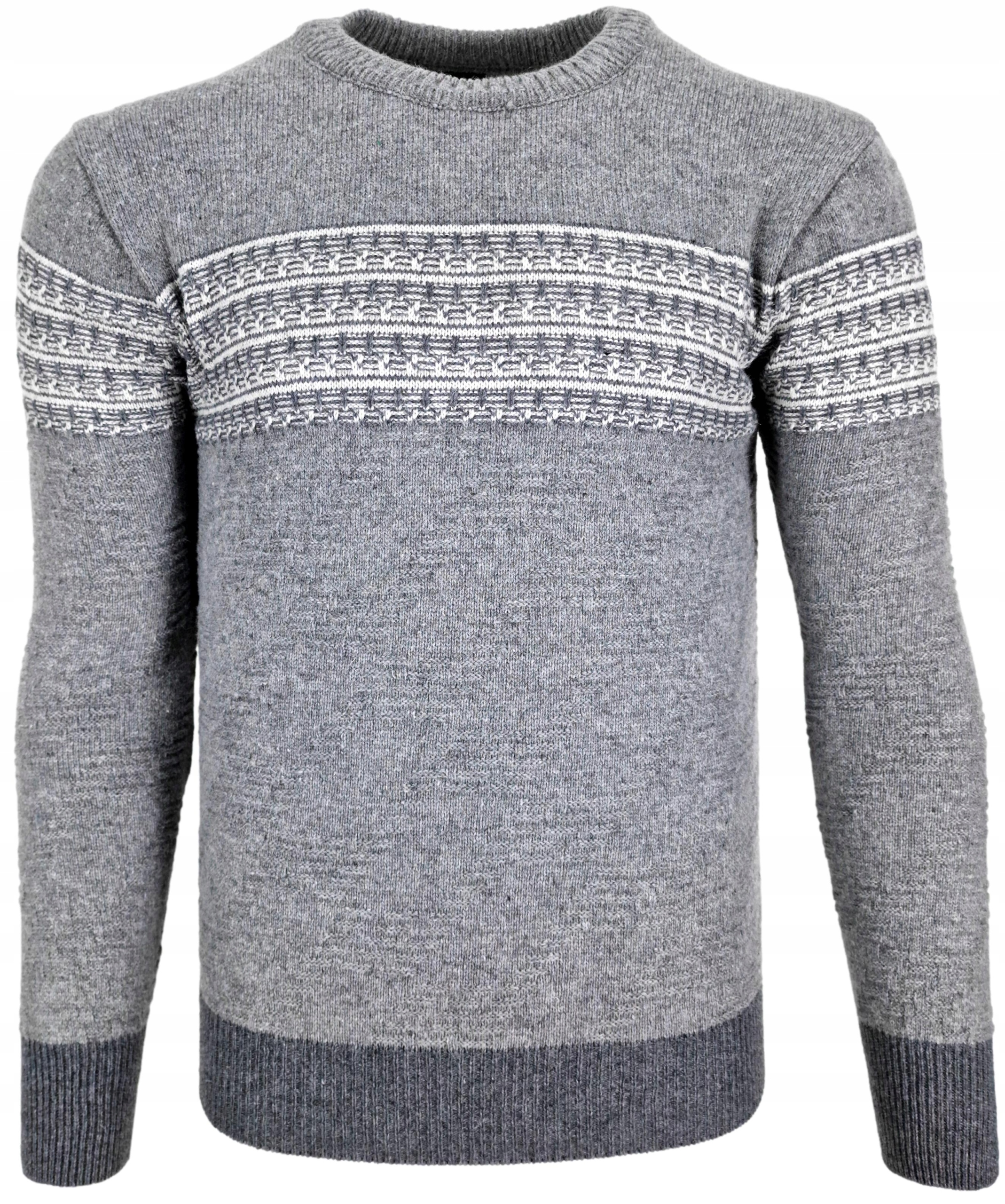 

Sweter męski wełniany we W307 ciepły r. XL