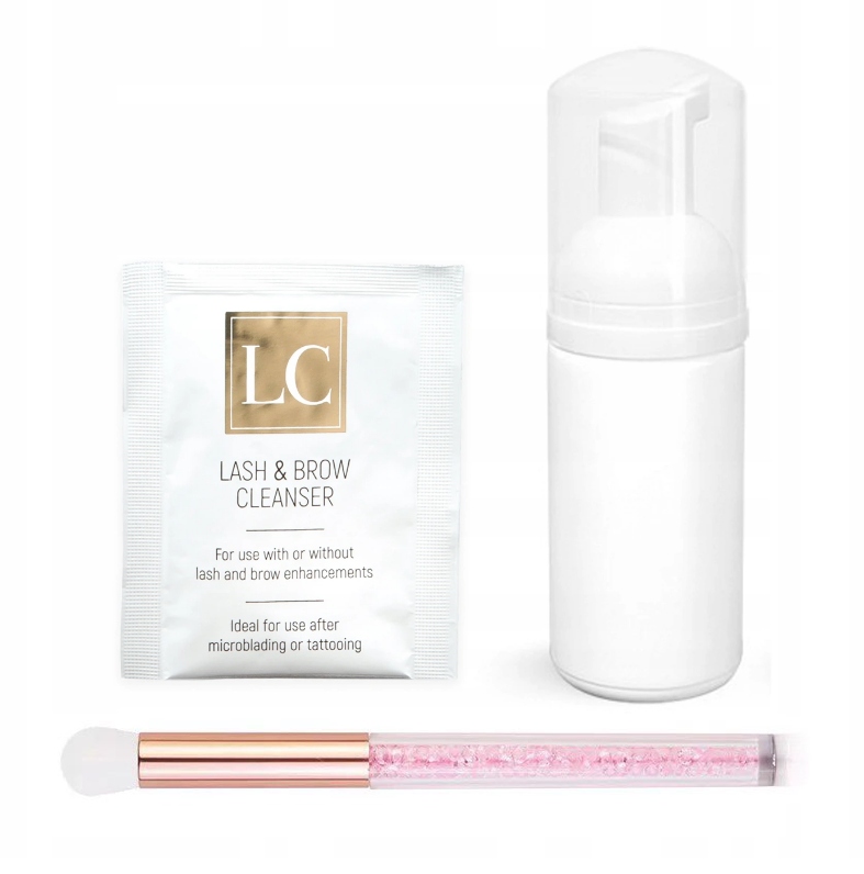 

Zestaw Szampon LC butelka 60ml pędzel do rzęs