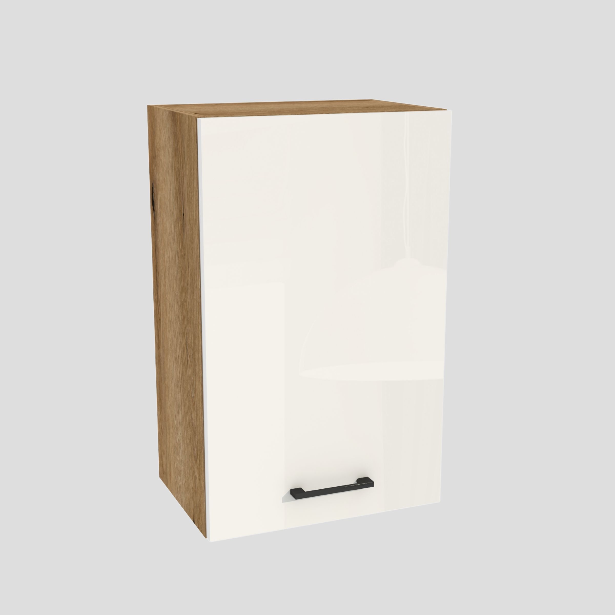 Kuchyňská skříňka horní 45/72 Capri korpus Dub Evoke přední Bílá Akryl Lesk