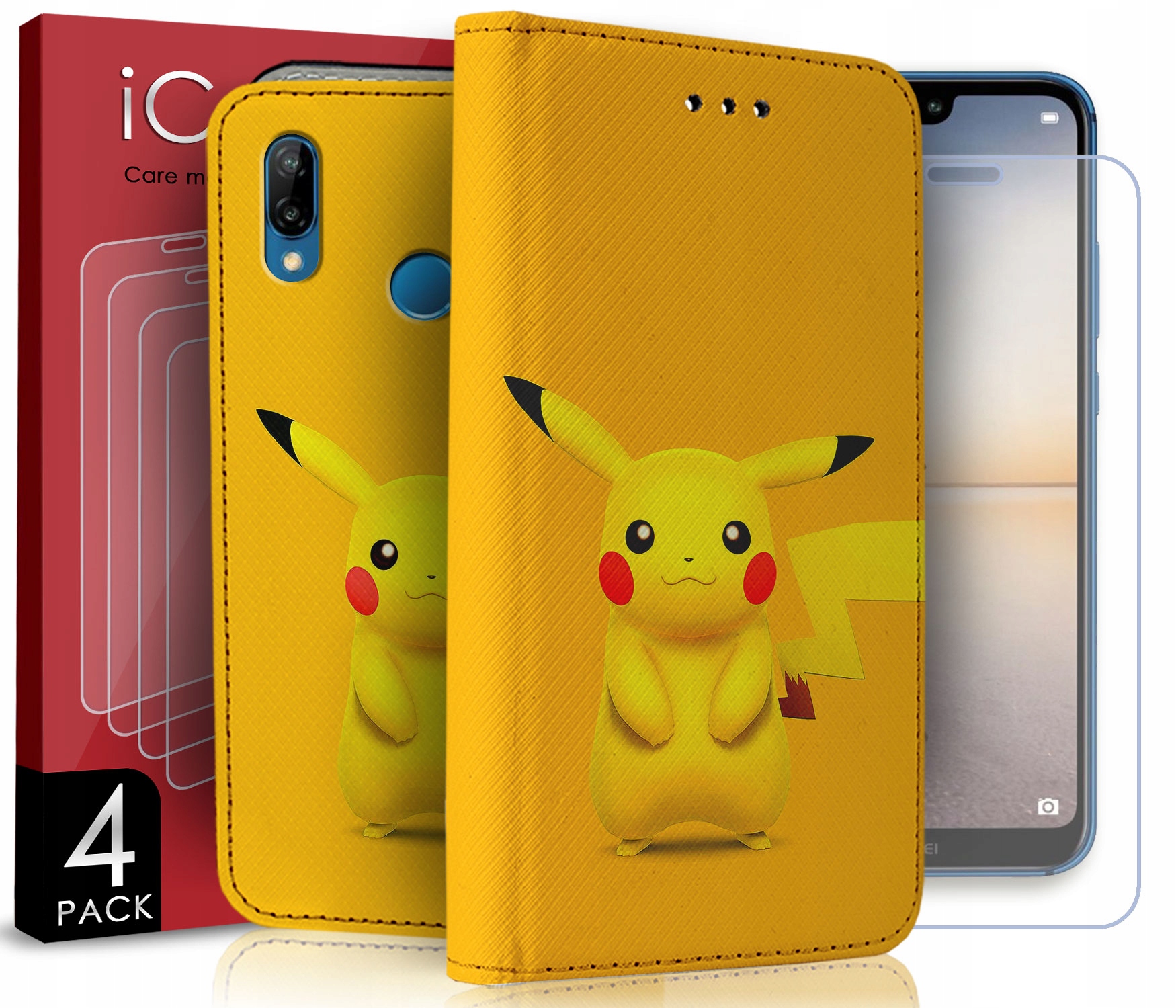 

2W1 Etui Do Huawei P20 Lite Szkło 4SZT