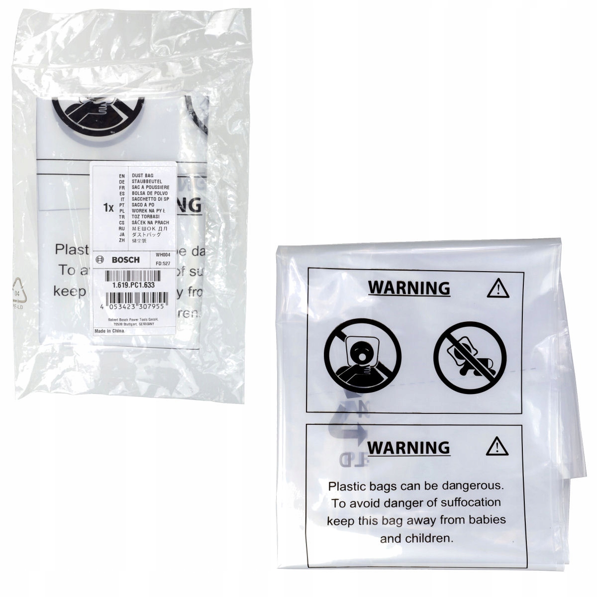 ПОЛИЭТИЛЕНОВЫЙ ПАКЕТ ДЛЯ GAS 400 A И GAS 12-40 МА BOSCH