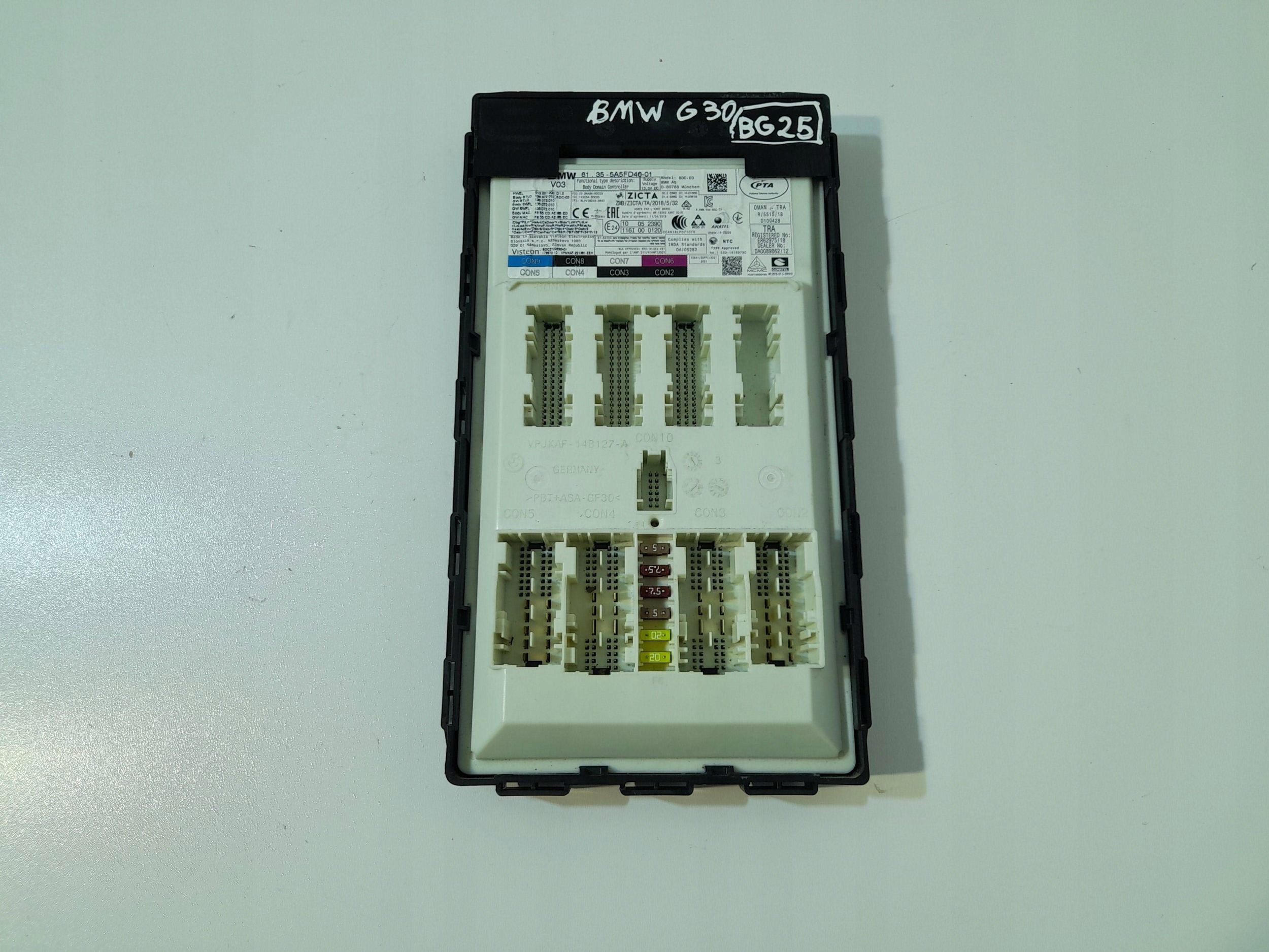 BMW 5 G30 G31 control unit / comfort control unit VPJKAF14B127A (BG25)