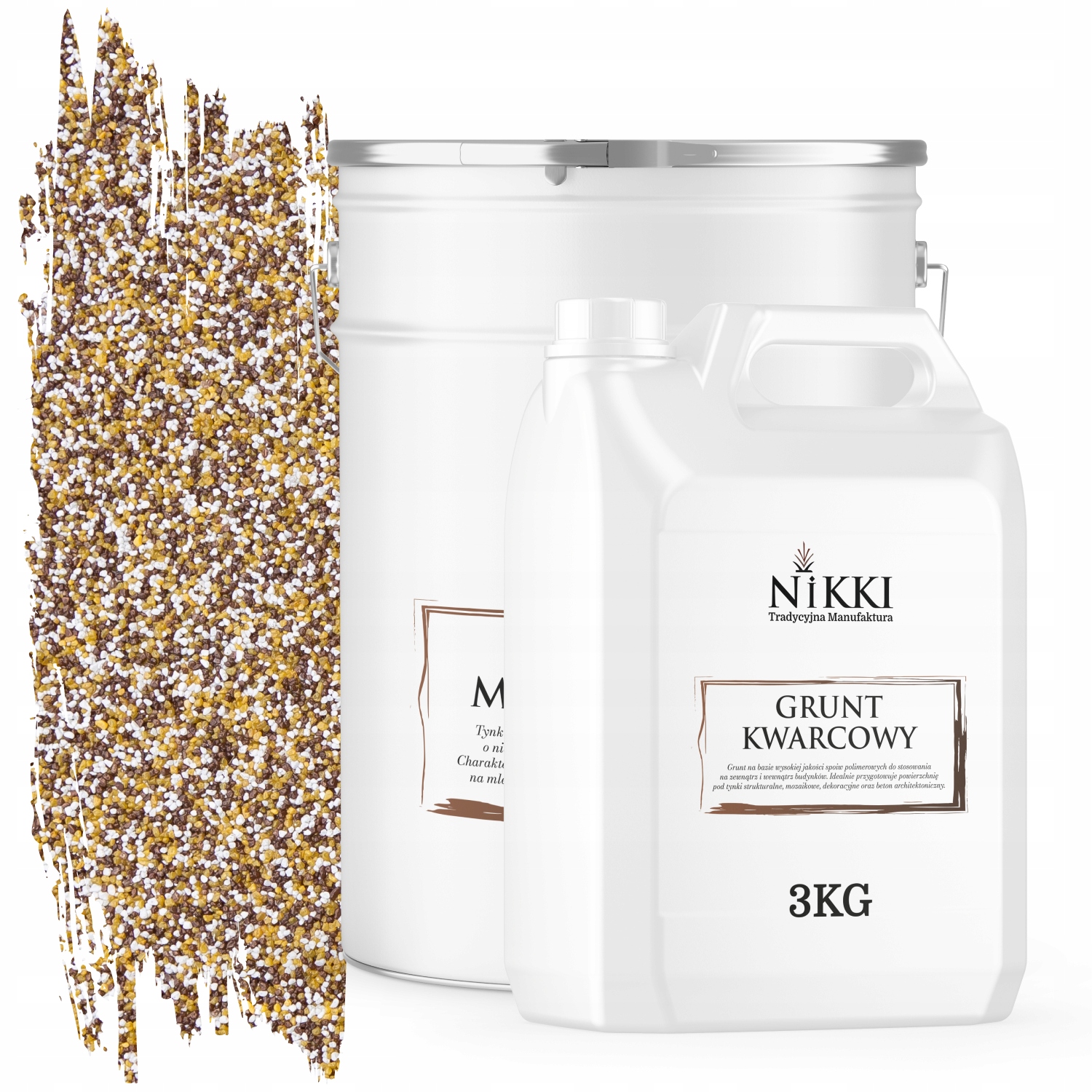 Mozaiková Živicová Omietka Bronzovo-muštardová M62 Sada 25KG Základný Náter 3KG