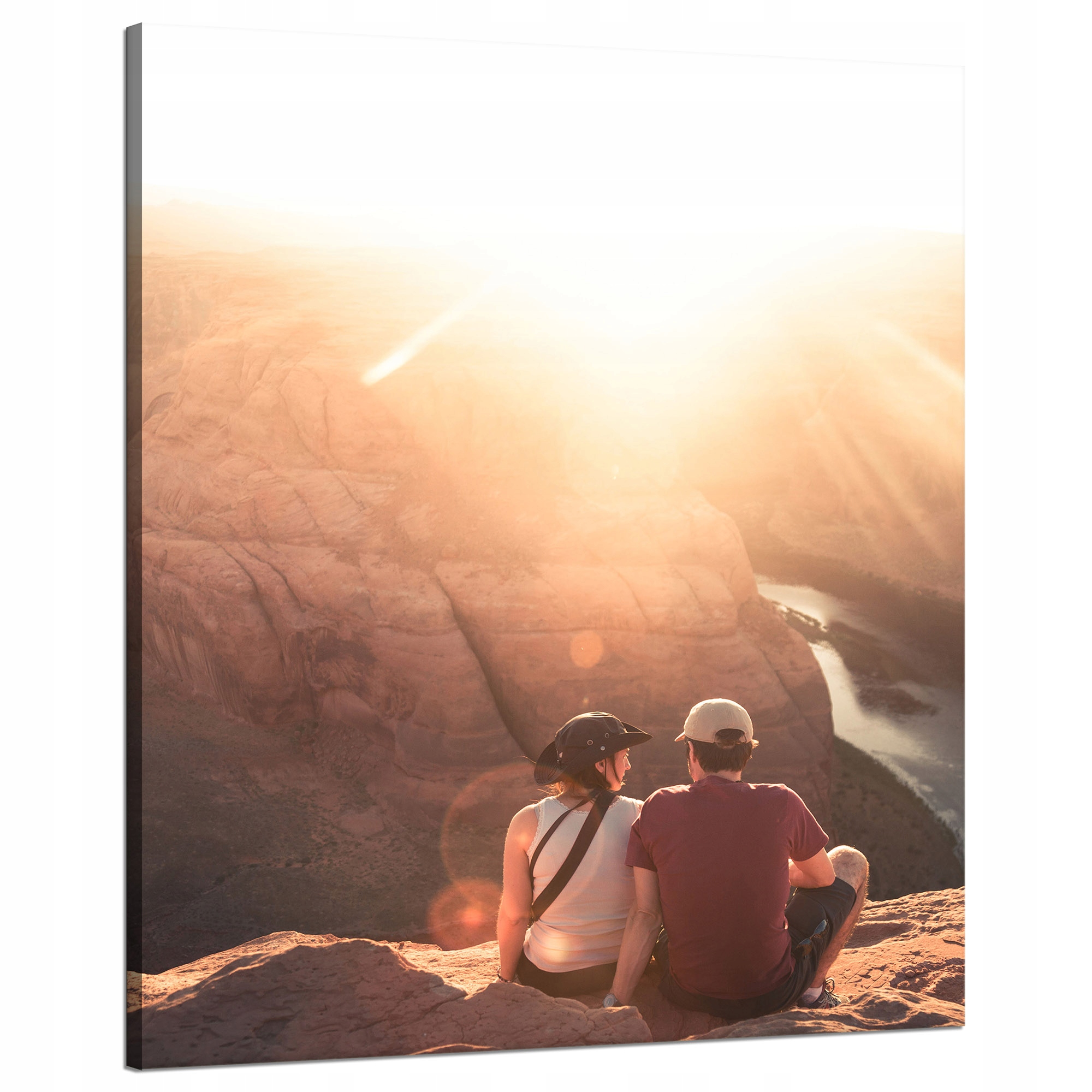 Obraz na plátně Grand Canyon Pár Slunce Řeka 80x100