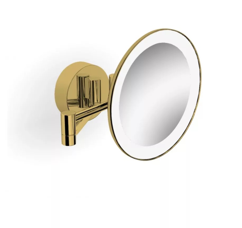 Stella zvětšovací zrcátko x3 Led pohyblivé rameno zlatý lesk 22.00230-G