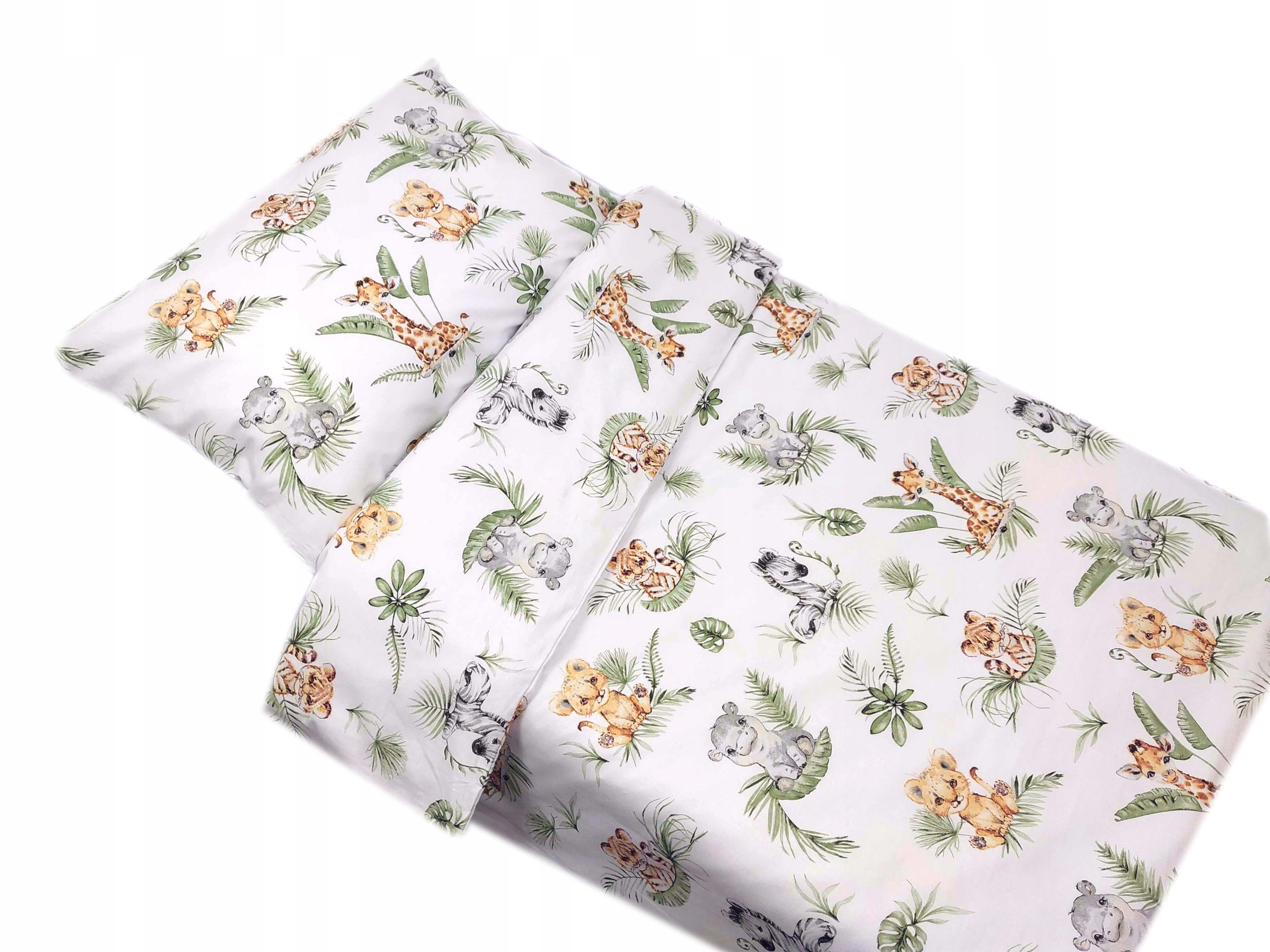 POŚCIEL DZIECIĘCA DO ŁÓŻECZKA 2el. 120X90 BAWEŁNA Długość kołdry 120 cm