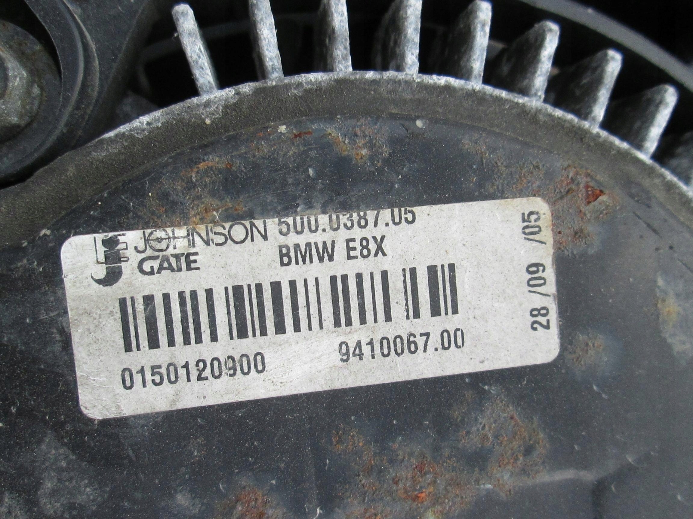 BMW E90 320D E87 118D ventilátor chladiče vody