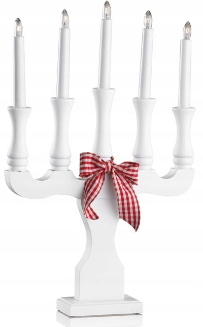 

Lampa Stołowa Świecznik Adwentowy Drewno 5x3W