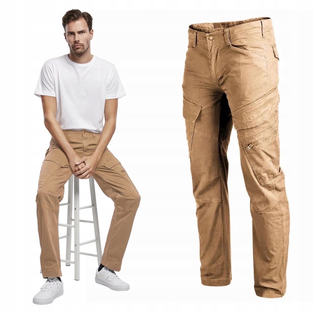 Kalhoty Brandit Adven Slim Fit Trousers Camel XXL