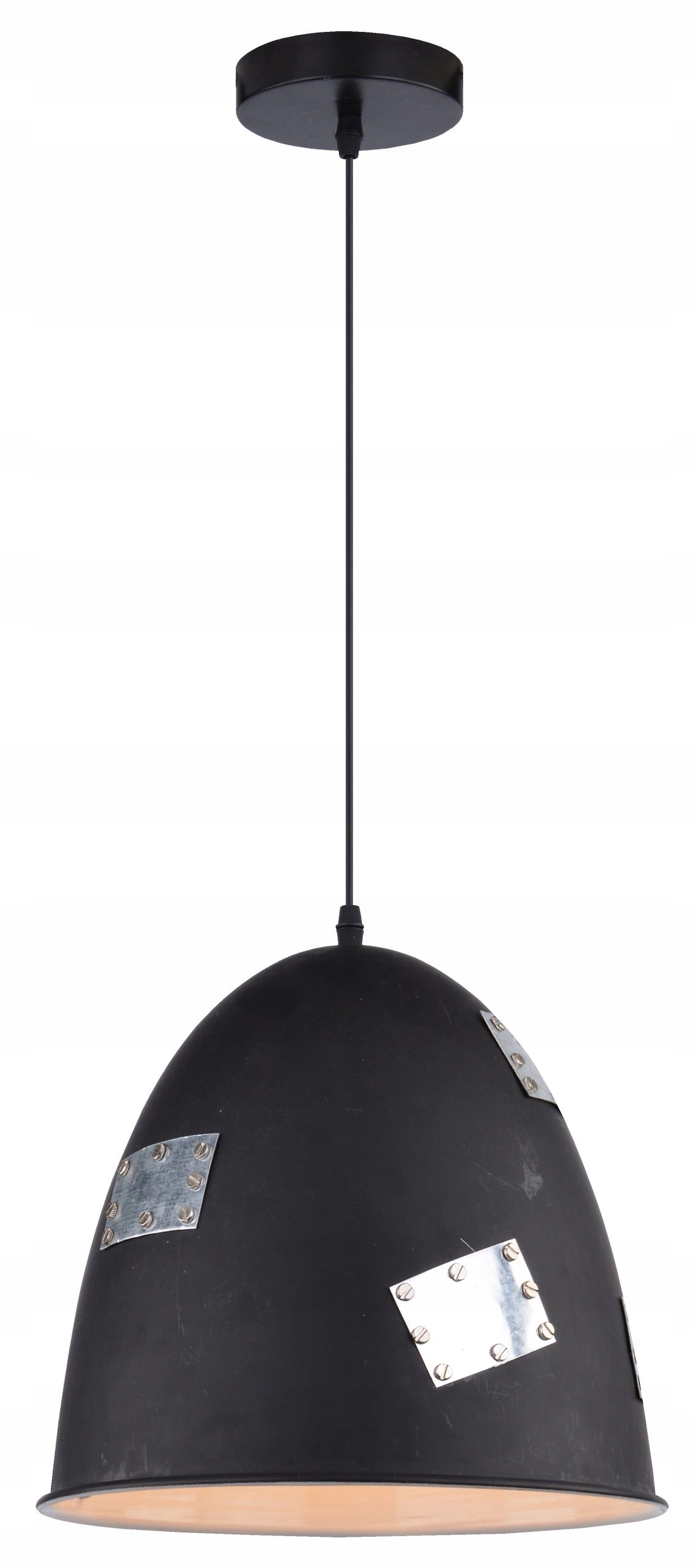 Závesná Lampa Patch 29 1X60W E27 Čierna Dekorácia