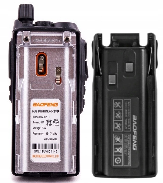 BAOFENG UV-82 KRÓTKOFALÓWKA RADIOTELEFON WALKIE TALKIE + SŁUCHAWKA 2800mAh Kod producenta UV-82