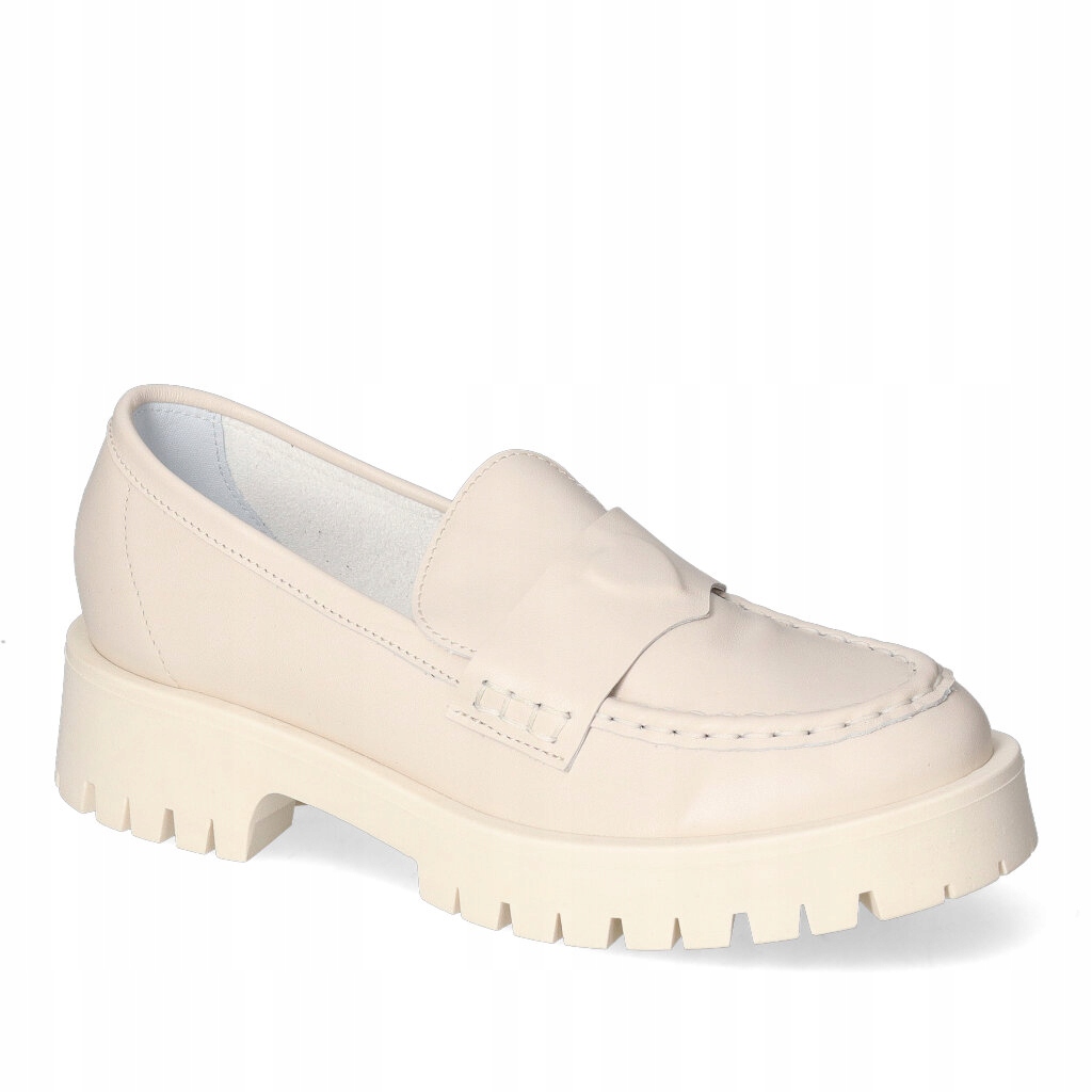 Mokasíny CheBello 2929-393 Bílé lico 40