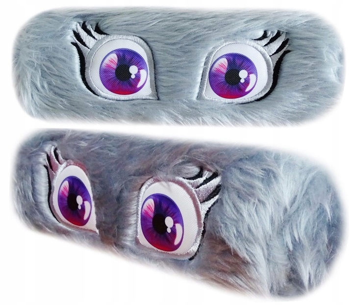 KOLOROWA TUBA SOLIDNY PIÓRNIK OCZY FUTERKO FUTRO