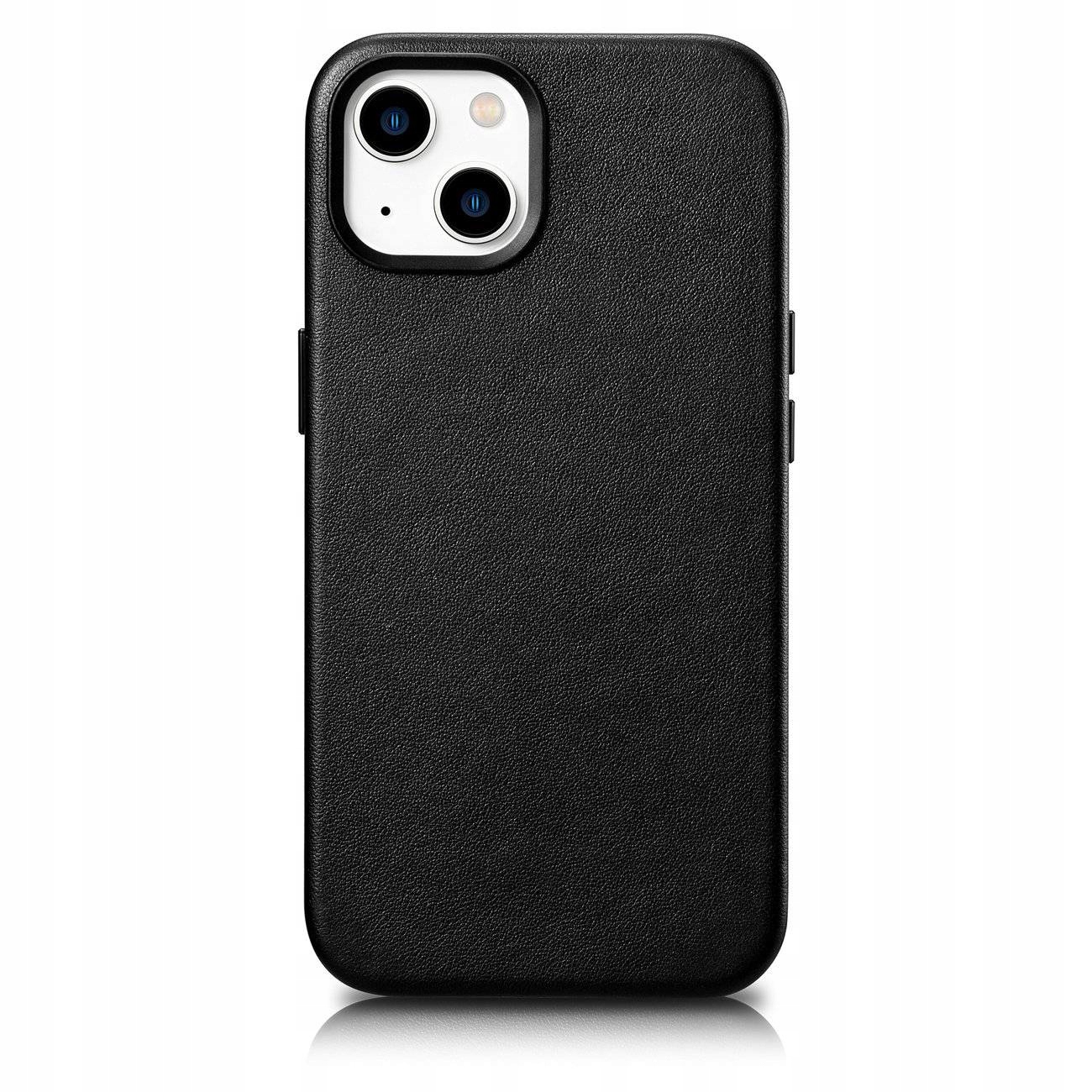 iCarer Case Leather pokrowiec etui z naturalnej skóry do iPhone 14 Plus z