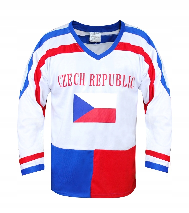 Hokejový dres Čr 7, bílý, vel. XL