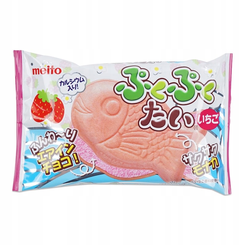 

Puku Puku Tai Japoński wafelek truskawkowy, 16.5g