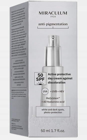 Miraculum Anti-Pigmentation Aktivní krém proti pigmentovým skvrnám SPF50 50 ml
