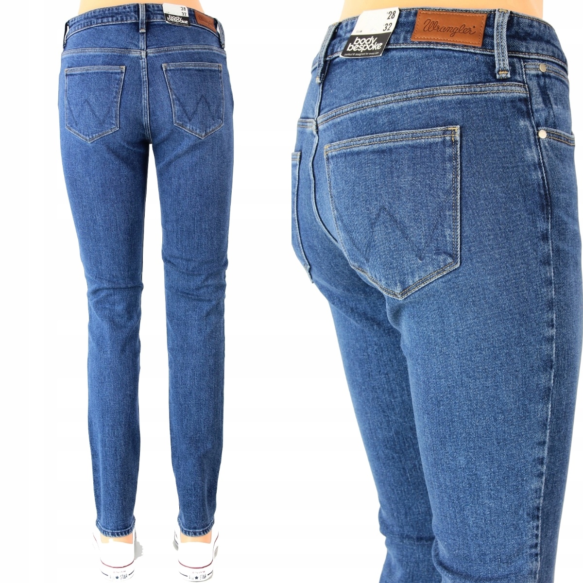 

Wrangler Slim Jeansy Proste Spodnie _ W28 L32