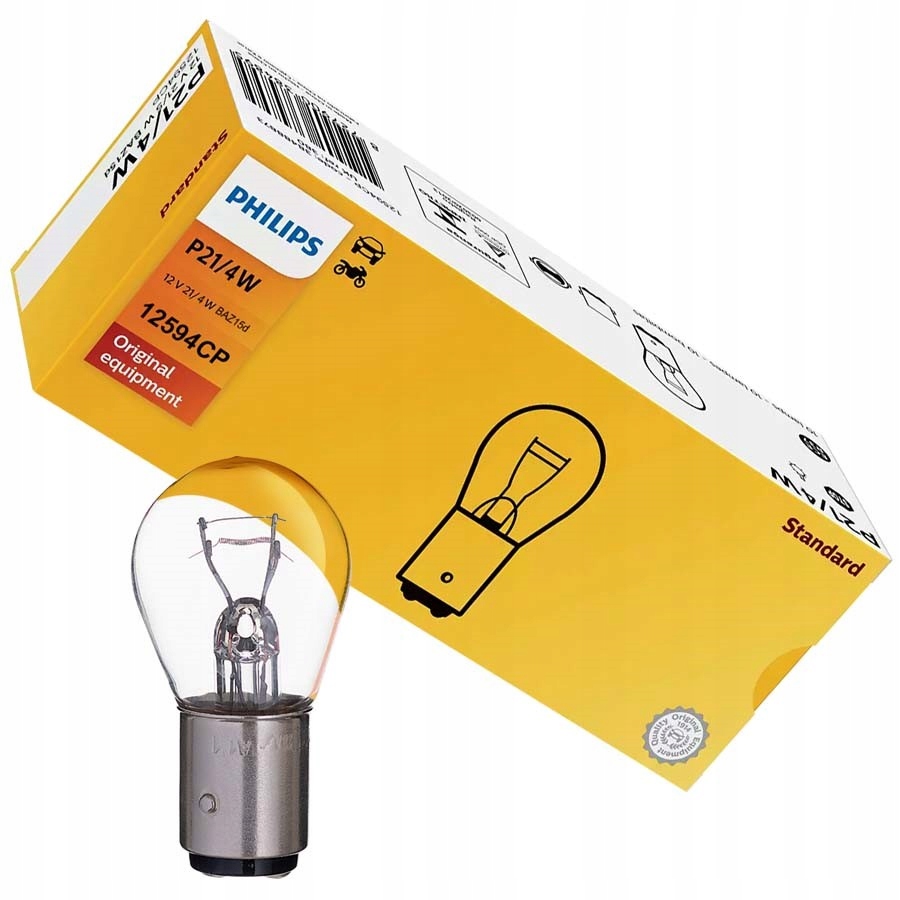 

Żarówka P21/4W Philips BAZ15D 12V 21/4W