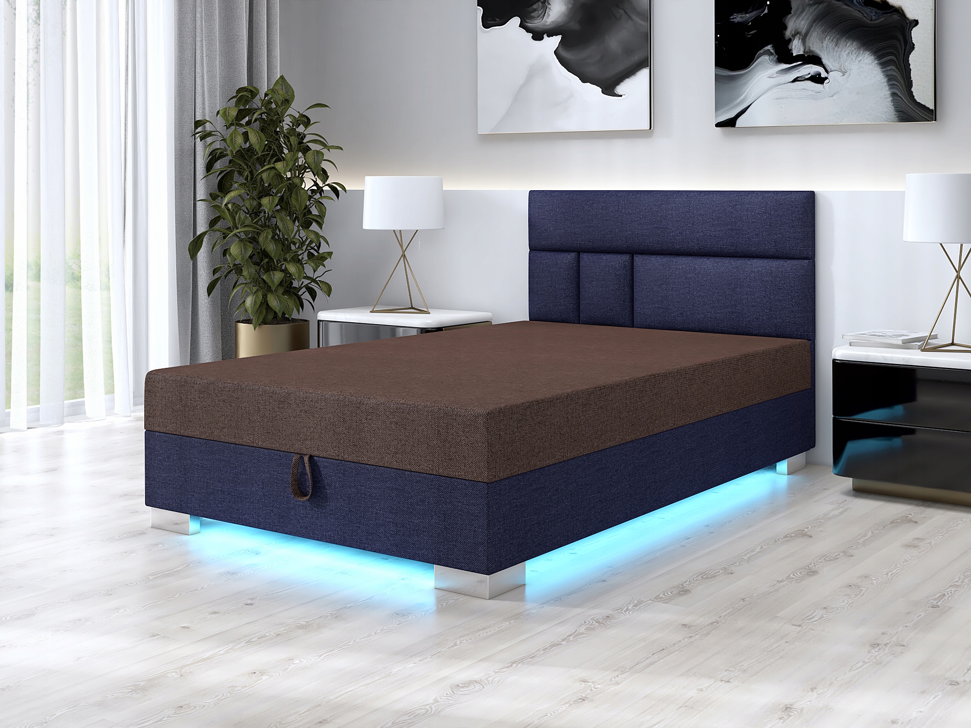 

Łóżko Tapczan z materacem Astrid 130x200 +pojemnik