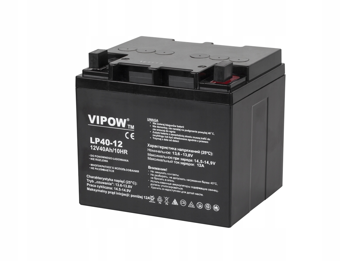 Vipow BAT0222 Gelová nabíjecí baterie 12V/40Ah