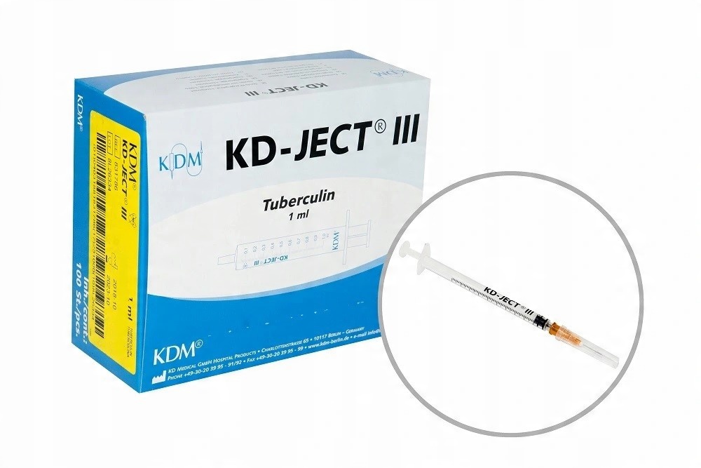

Kd-ject Strzykawki Tbc tuberkulinowe 0,50x16 100sz