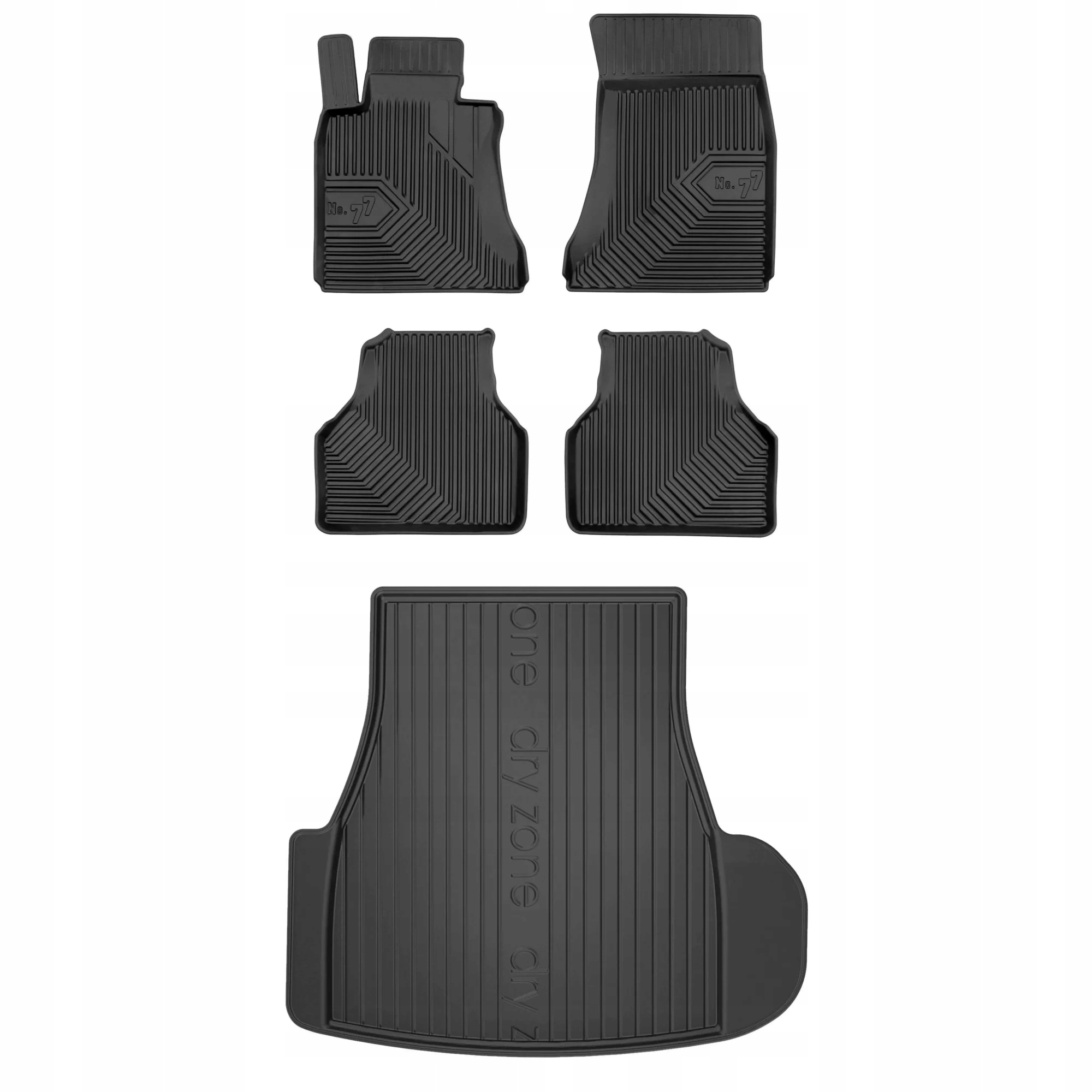 Gumová sada koberčekov a rohoží Bmw radu 7 E66 2001-2008 Sedan s kolieskom