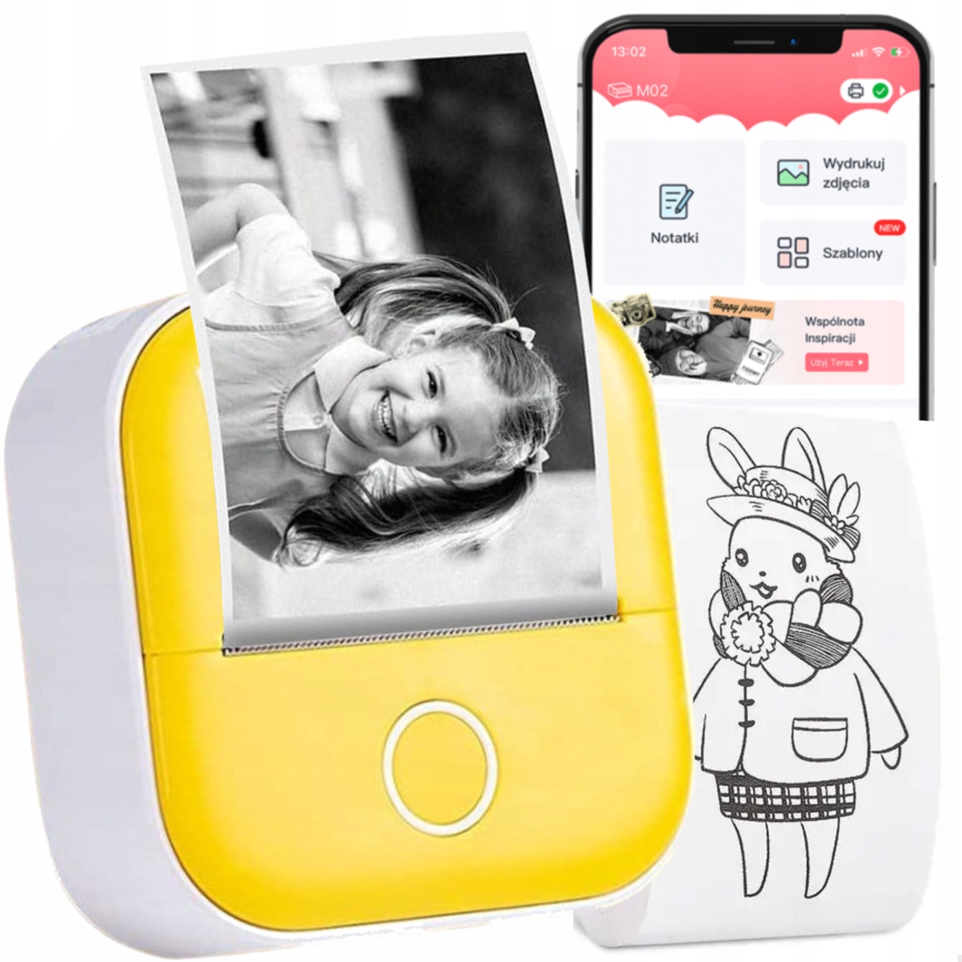 Phomemo T02 mini termální tiskárna samolepicích štítků pro děti