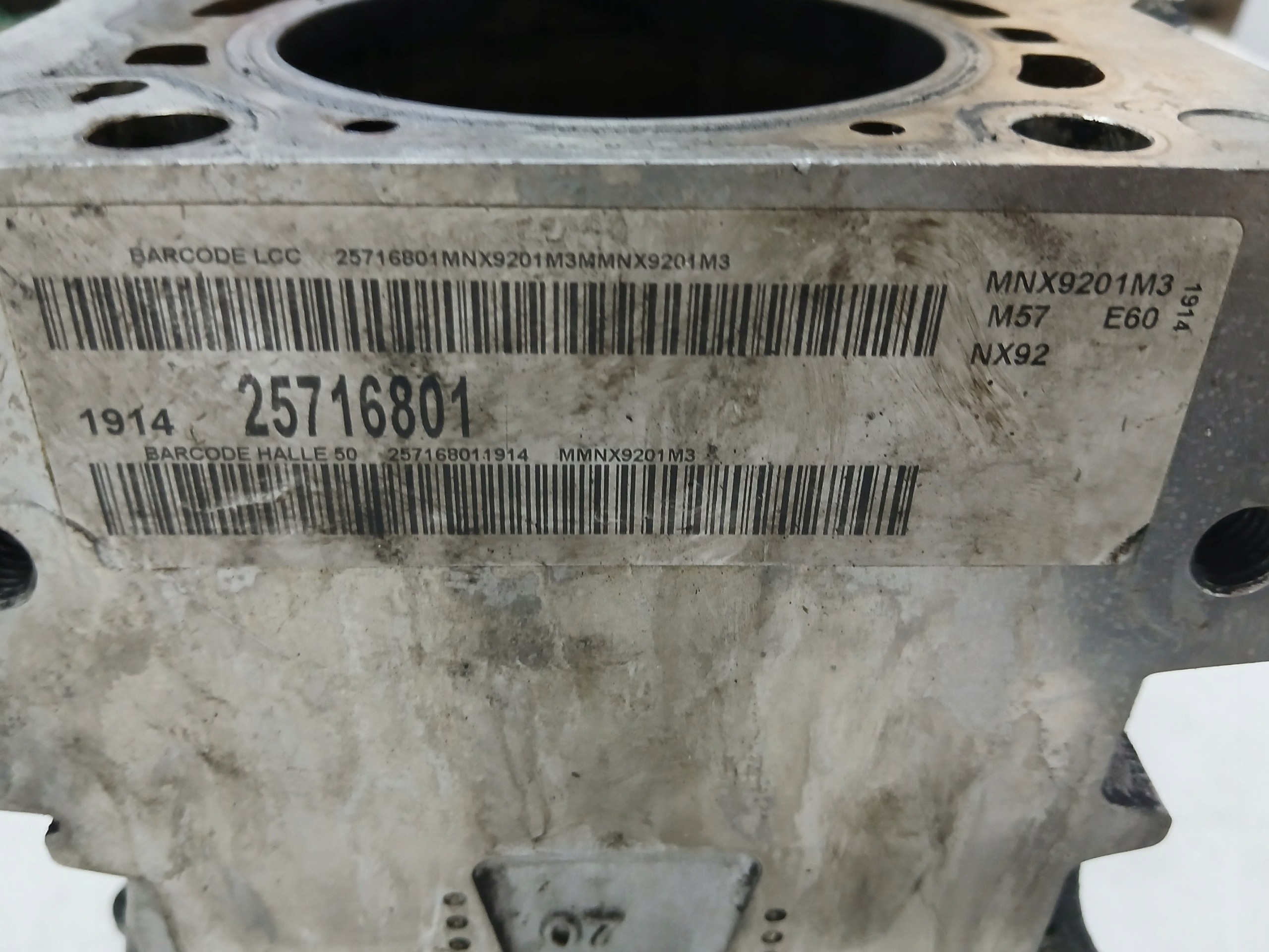 BLOK Motore BMW E60 535 D LIFT 306D5 7792822