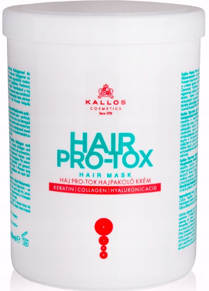 

Kallos Pro-tox maska do włosów 1 L
