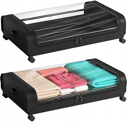 Organizér Pod Postel 78,5X44 CM Pro Uložení Ložního Prádla Se Zámkem, 2 Ks
