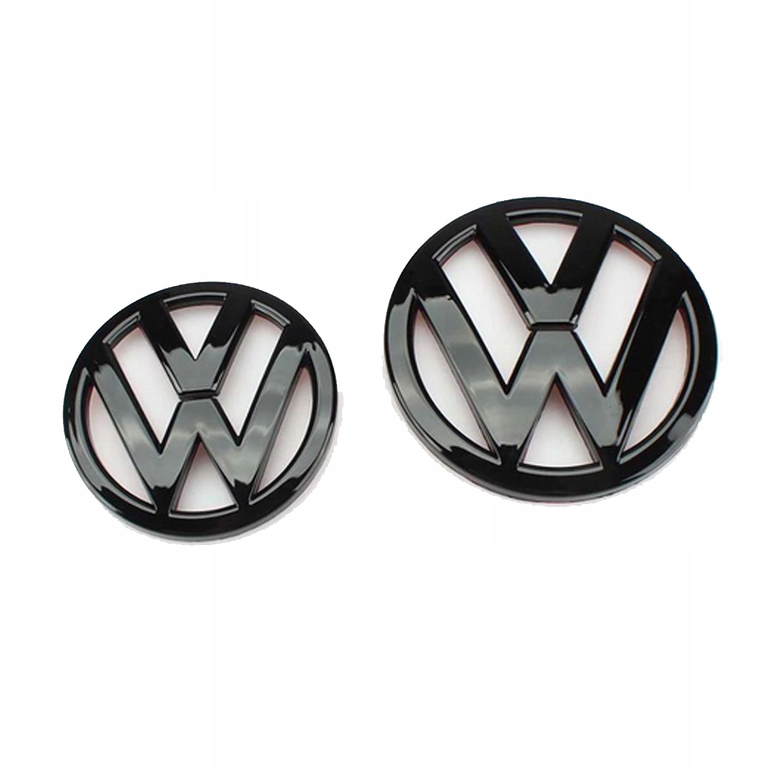 VW SCIROCCO ZNACZEK EMBLEMAT LOGO CZARNY KOMPLET