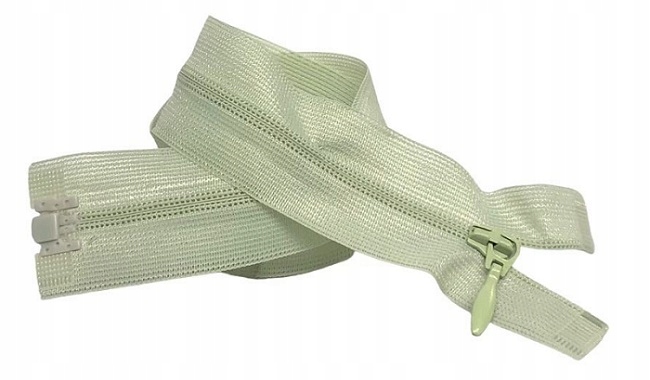 Zamek kryty rozdzielczy pastelowy seledyn 30cm