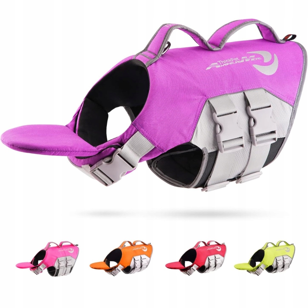 Levně ThinkPet Záchranná vesta pro psa XL růžová, reflexní a odolná