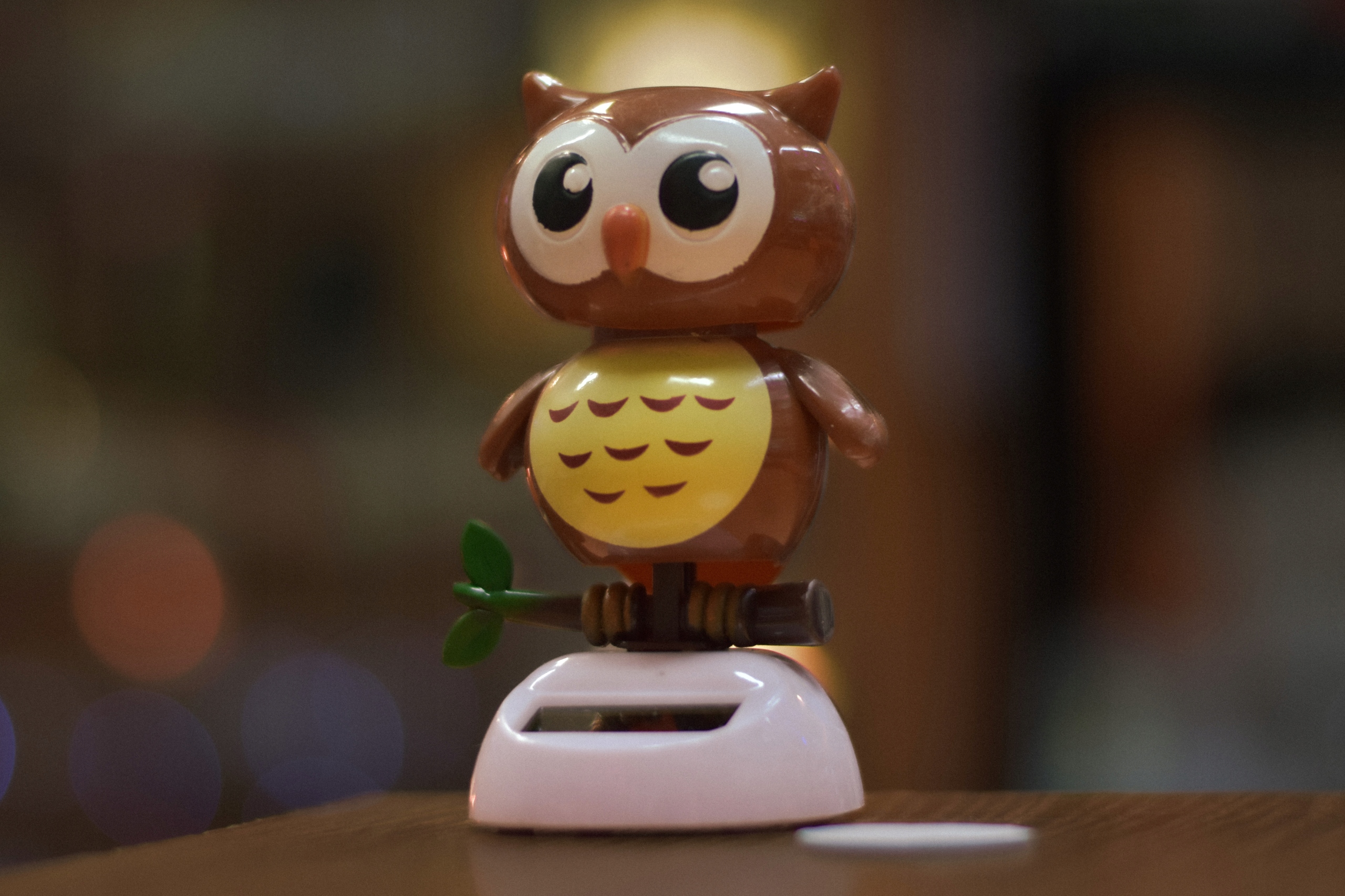 ZABAWKA SOLARNA SOWA SOLAR KIWAJĄCA GŁOWĄ WROCŁAW