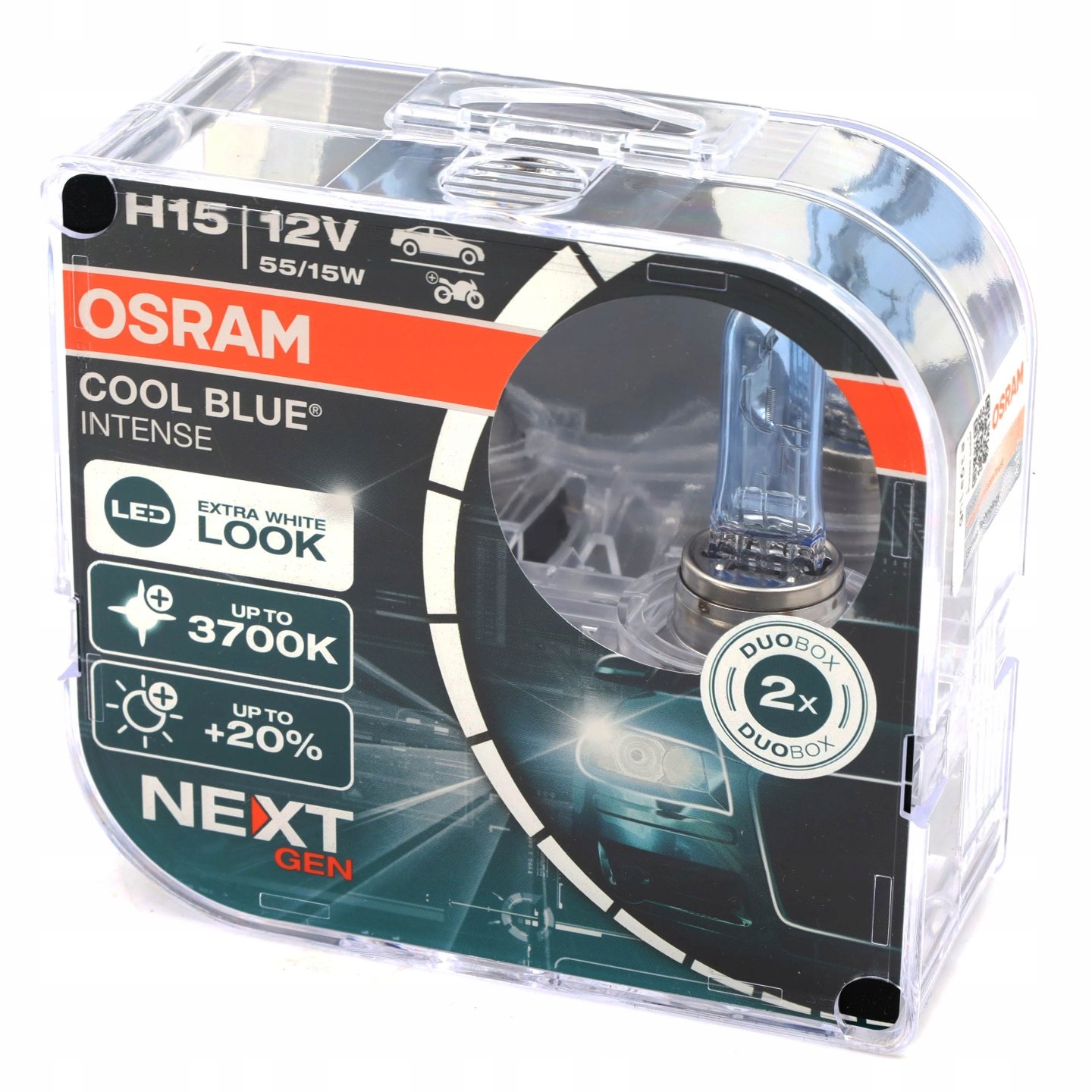 Osram H15 12V 15/55W PGJ23t-1 Cool Blue INTENSE NextGen. 3700K +