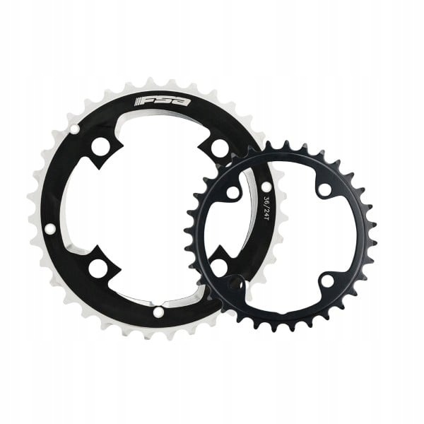 Fsa Chainring Afterburner My17 Bcd 96 Mm 4-bolts 2 X 10/11s 38 Teeth (for