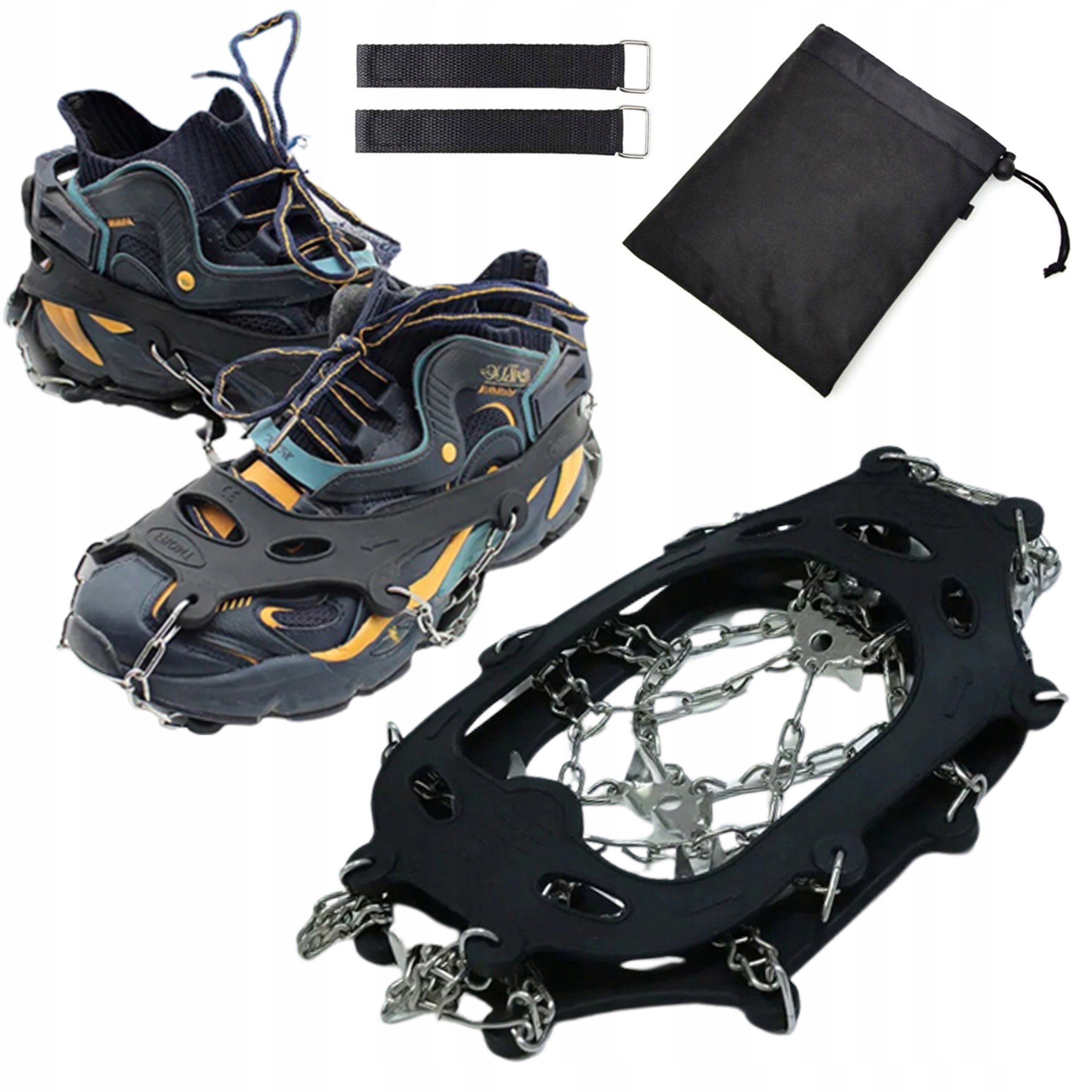 

Raki Na Buty Łańcuchy Kolce Antypoślizgowe r.41-44